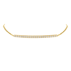 Messika Gatsby Bar Yellow Gold Diamond Bracelet 5446