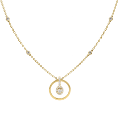 Messika Glam'Azone Graphic Yellow Gold Necklace 7180