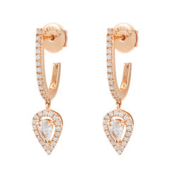 Messika Joy Pink Gold Diamond Earrings 7480