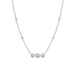 7030 | Messika Joy Trilogy White Gold Necklace. Buy online.