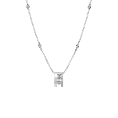 7158 | Messika Move Romane Pendant White Gold Necklace. Buy online.