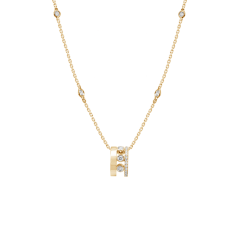 Messika Move Romane Pendant Yellow Gold Necklace 7158