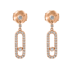 Messika Move Uno Stud Pink Gold Earrings 5631