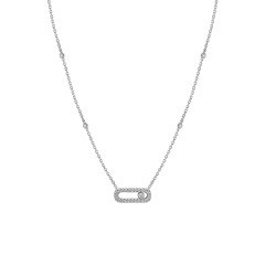 4708 | Messika Move Uno White Gold Necklace. Buy online.