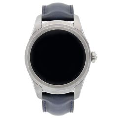 117905 | Montblanc Summit Smartwatch Steel Case Navy Blue Leather Strap 46 mm watch. Buy Online