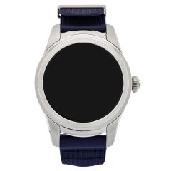 117741 | Montblanc Summit Smartwatch Steel Case with Navy Blue Rubber Strap 46 mm watch. Buy Online