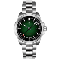 Norqain Independence Green Gradient Steel Bracelet 40 mm N3008S03A/ES301