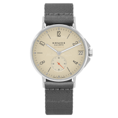 Nomos Ahoi Neomatik 38 Date Sand Automatic Grey Textile 517