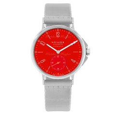 563 | Nomos Ahoi Neomatik Atlantic Siren Red Grey Textile 36.3 mm watch. Buy Online