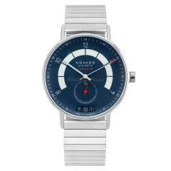 1302 | Nomos Autobahn Neomatik Date Midnight Blue Sport Bracelet 41 mm watch. Buy Online