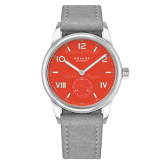 Nomos Club Campus 38 Nonstop Red Grey Vegan Velour 723