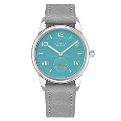 Nomos Club Campus Endless Blue Grey Vegan Velour 36 mm 717.GB