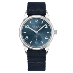 747 | Nomos Club Sport Neomatik Polar Blue-Black Textile 37 mm watch. Buy Online