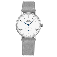 243.S4 | Nomos Ludwig 33 375 Years of the Peace of Westphalia Grey Vegan Velour watch. Buy Online