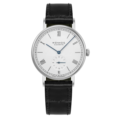 205 | Nomos Ludwig Manual Black Leather 35 mm watch. Buy Online