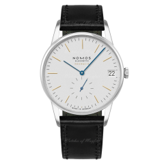 365.S1 | Nomos Orion Neomatik 41 Date 175 Years Watchmaking Glashutte Black Leather watch. Buy Online