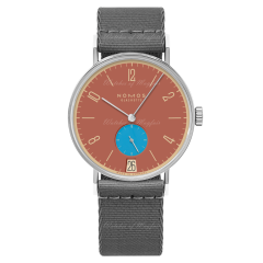 Nomos Tangente 38 Date Ziegelblau Manual Limited Edition 179.S27