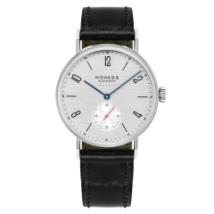 141 | Nomos Tangente Neomatik Silvercut Automatic Black Leather Folding Clasp 39 mm watch. Buy Online