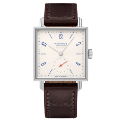 421.S1 | Nomos Tetra Neomatik Off White 175 Years Watchmaking Brown Leather 33 x 33 mm watch. Buy Online