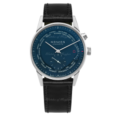 807 | Nomos Zurich World Time Automatic Midnight Blue 40mm watch. Buy Online