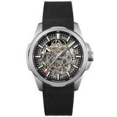 Norqain Independence Skeleton Black Milanese Rubber 42 mm N3000S03A/301