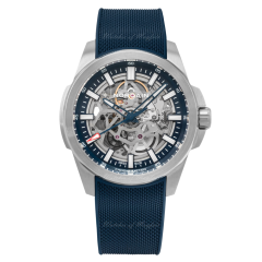 N3000S03A/301A | Norqain Independence Skeleton Blue Milanese Rubber 42 mm watch | Buy Online