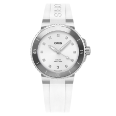 01 733 7731 4191-07 4 18 63FC | Oris Aquis Date Diamonds Steel Automatic 36.5 mm watch. Buy Online