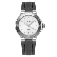 01 733 7731 4191-07 5 18 45FC | Oris Aquis Date Diamonds Steel Automatic 36.5 mm watch. Buy Online