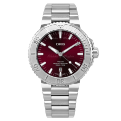 Oris Aquis Date Relief Cherry Automatic 43.5 mm 01 733 7730 4158-07 8 24 05PEB