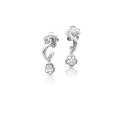 Pasquale Bruni Bon Ton Fioremi White Gold Diamond Earrings 15934B