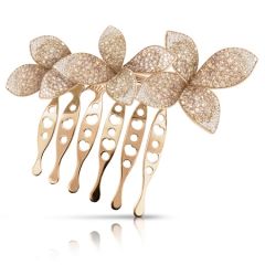 15514R | Buy Pasquale Bruni Giardini Segreti Rose Gold Diamond Comb