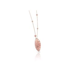 Pasquale Bruni Giardini Segreti Lakshmi Rose Gold Pink Chalcedony Diamond Pendant 15825R