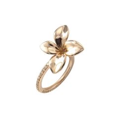 Pasquale Bruni Giardini Segreti Rose Gold Diamond Ring Size 54 15558R