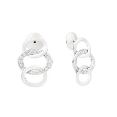 Pomellato Brera White Gold Diamond Earrings POB9100_O2WHR_DB000