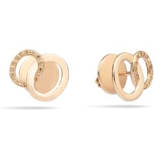 Pomellato Brera Rose Gold Diamond Earrings POB9101_O7000_DBR00