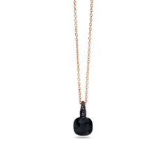 F.B104O7BBON | Buy Pomellato Capri Rose Gold Onyx Diamond Pendant