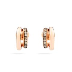 Pomellato Iconica Rose Gold Diamond Earrings POB8111_O7000_DBR00