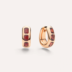 Pomellato Iconica Rose Gold Garnet Earrings POC3020_O7000_000GP