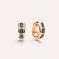 Pomellato Iconica Rose Gold London Blue Topaz Earrings POC3020_O7000_000TL