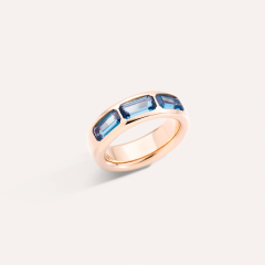 Pomellato Iconica Rose Gold London Blue Topaz Ring PAC3020_O7000_000TL