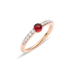 Pomellato M'ama Non M'ama Rose Gold Garnet Diamond Ring PAB7031_O7000_DB0OG