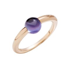 Pomellato M'ama Non M'ama Rose Gold Iolite Ring Size 52 PAB0042_O7000_000OX