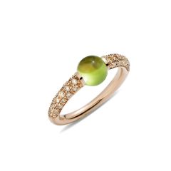 Pomellato M'ama Non M'ama Rose Gold Peridot Diamond Ring PAB2130_O7000_DBROE