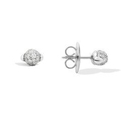 Pomellato M'ama Non M'ama White Gold Diamond Earrings POB8010_O2WHR_DB000