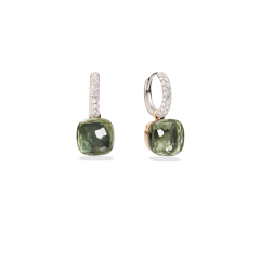 Pomellato Nudo Gold Prasiolite Diamond Earrings POB4010_O6000_DB0PA