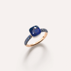 PAC3000_O6BKR_ZALTL|Pomellato Nudo Petit Gold Topaz Lapis Sapphire Ring