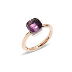 Pomellato Nudo White and Rose Gold Amethyst Ring PAB4030_O6000_000OI