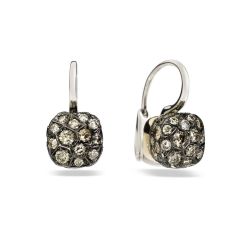 Pomellato Nudo White and Rose Gold Diamond Earrings POB5010_O6000_DBR00