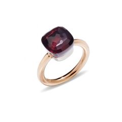 Pomellato Nudo White and Rose Gold Garnet Ring PAA1100_O6000_000OG