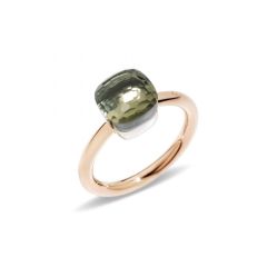 Pomellato Nudo White and Rose Gold Prasiolite Ring PAB4030_O6000_000PA